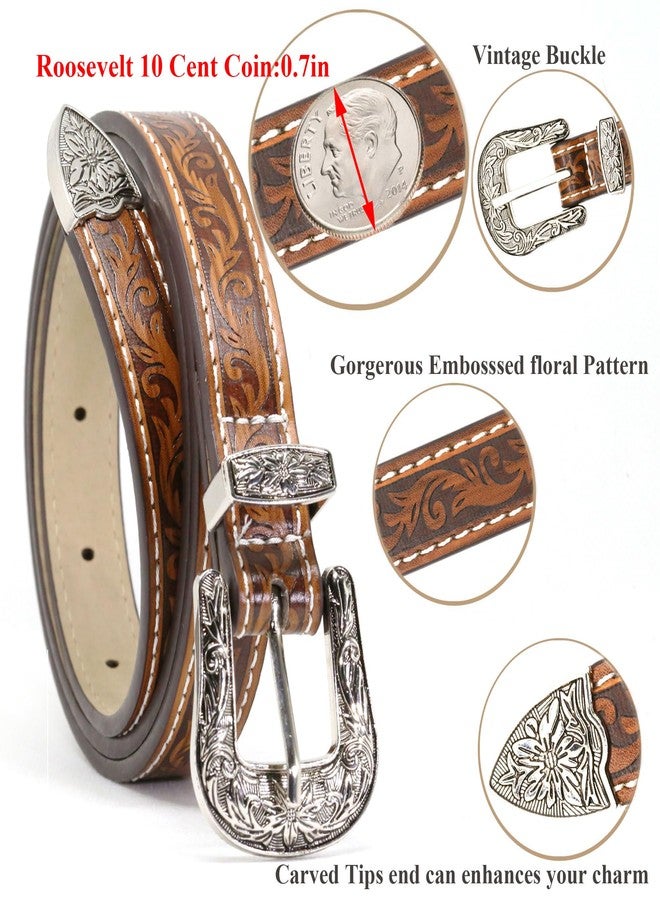 Wojgzon Western Fashion Cowgirl Cowboy belts for Girls Women Boys Jeans Pants Dresses - Image 3