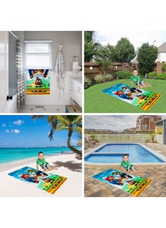 Franco Franco Super Mario Official Nintendo Kids Super Soft Cotton Bath Pool Beach Towel 58 In X 28 In By  - Image 4