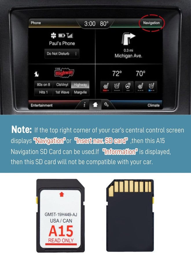Maigoo 2024 Latest Version A15 Navigation SD Card Fits for Ford/Lincoln,Sync USA/Canada,Updated A15 GM5T-19H449-AJ - Image 5