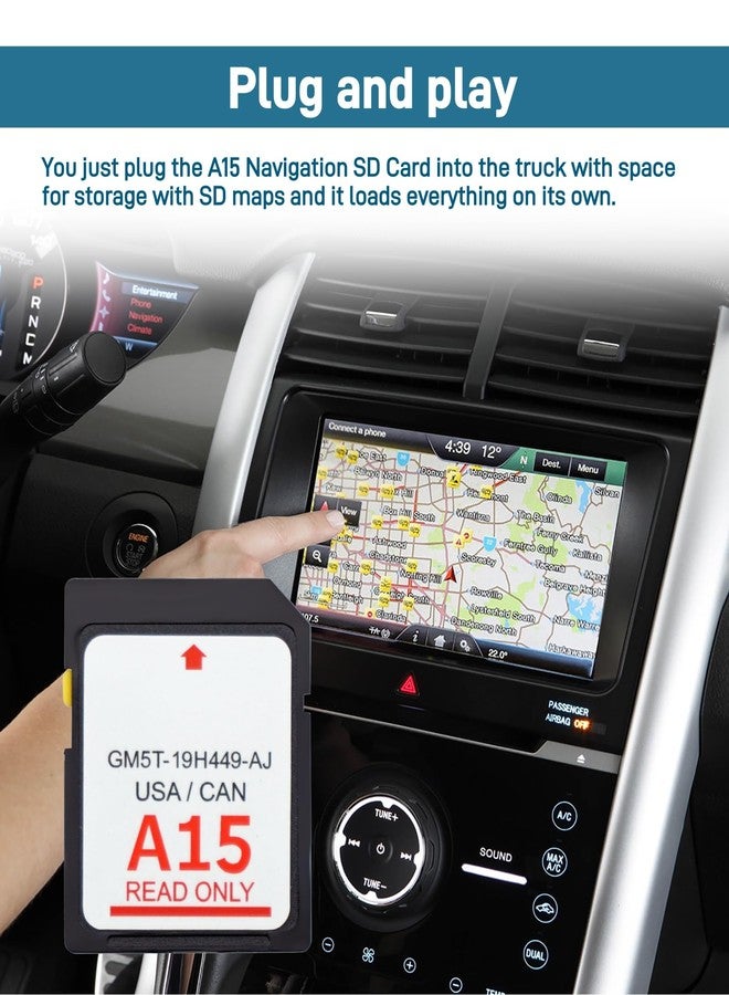 Maigoo 2024 Latest Version A15 Navigation SD Card Fits for Ford/Lincoln,Sync USA/Canada,Updated A15 GM5T-19H449-AJ - Image 3