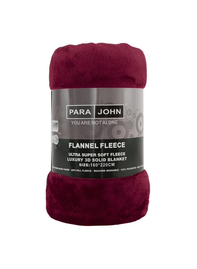 Parajohn Unisex Flannel Fleece Blanket Single For All Season,Fluffy Blanket Warm Bed Throws For Sofa & Bed,Comfortable And Soft Flannel Fleece Blanket Size (160X220) - Image 3