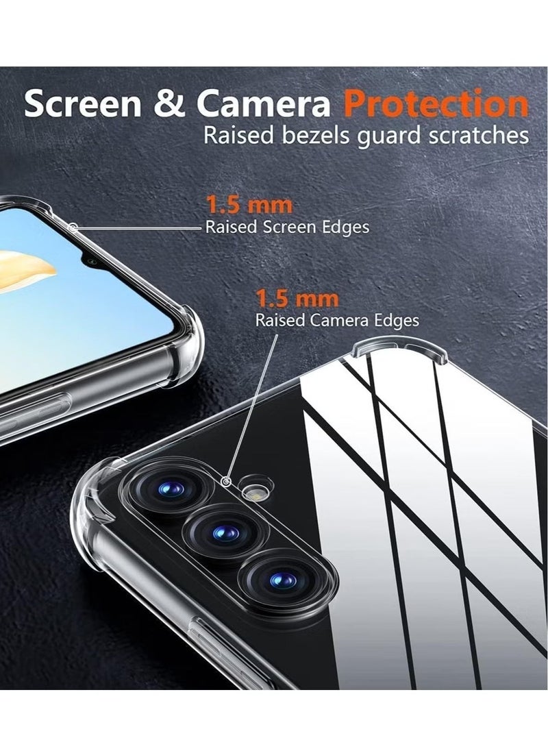 ELTRAZONE Samsung A16 Cover with 2-Pack Tempered Glass Screen Protector – Soft Bumper Anti-Scratch Shockproof Phone Case for Samsung Galaxy A16 4G/5G - Image 3