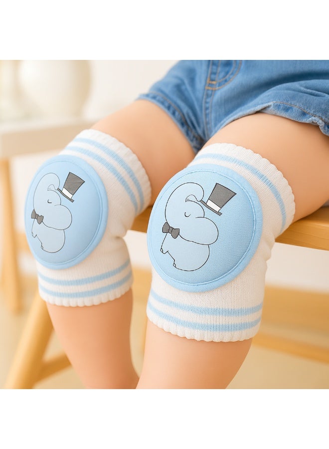 Soft Baby Crawling Knee Pads with Elephant Design - Image 2
