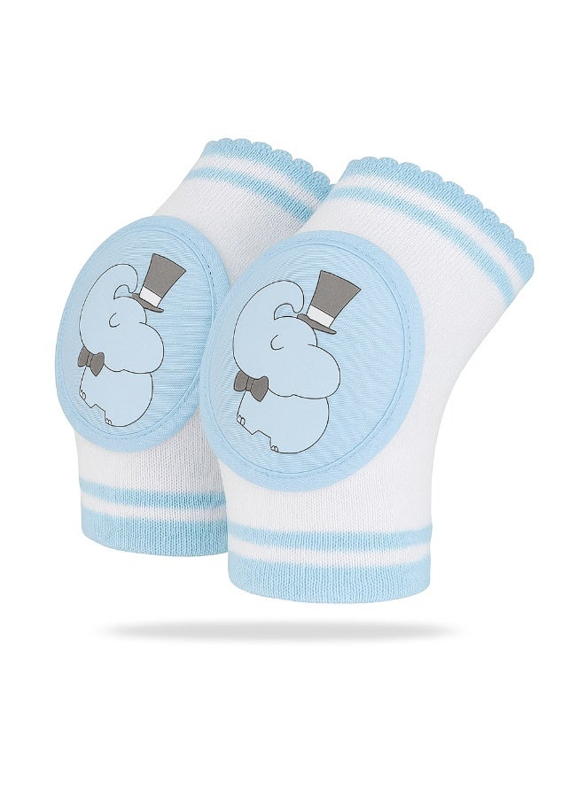 Soft Baby Crawling Knee Pads with Elephant Design - Image 1
