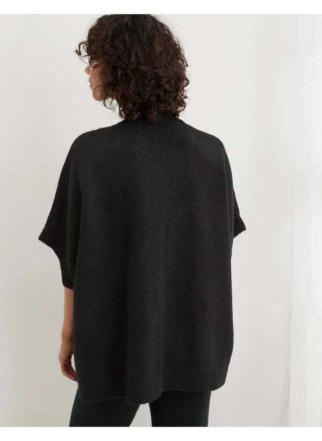 آري من امريكان ايجل Aerie Unreal Diagonal Ribbed Cape Sleeve Cardigan