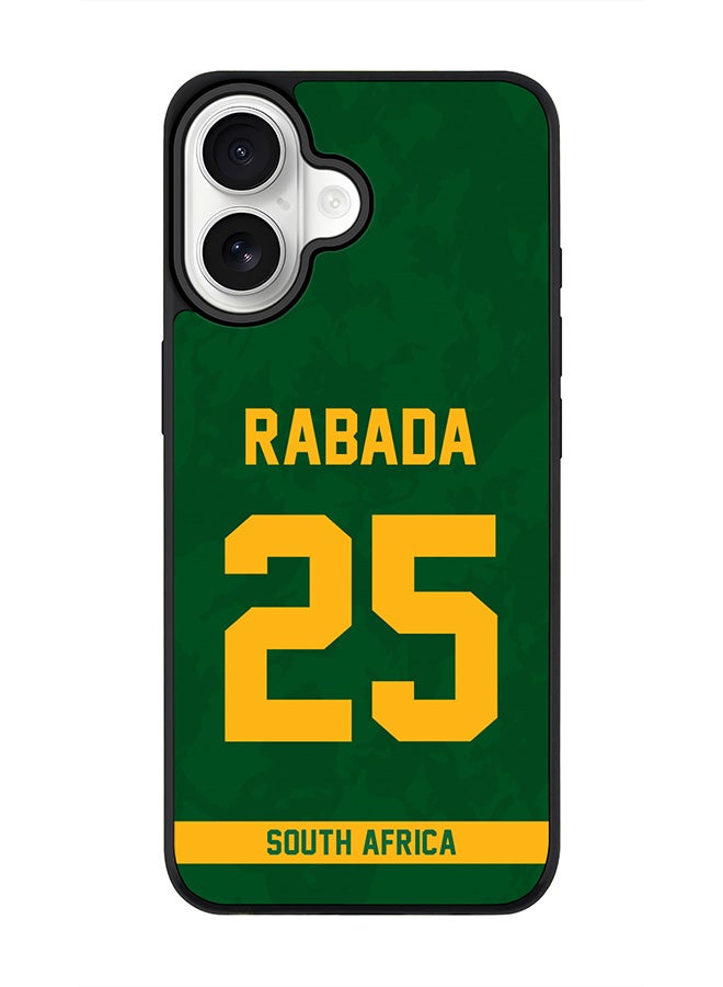 Stylizedd iPhone 17 Case, [Compatible with MagSafe] Slim Magnetic cover Phone Case iPhone 17 -South Africa Kagiso Rabada, Jersey No 25 - Image 1