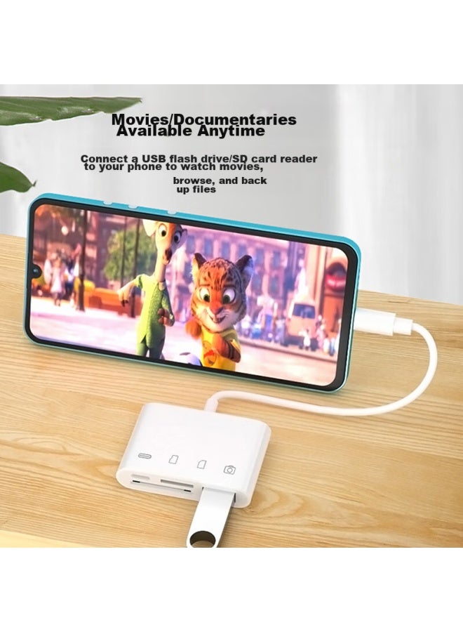 Linkstone Liantuo Type-c/usb Multi-function Card Reader, High-speed Sd/tf Three-in Otg Card Reader, Compatible With Apple 15/16 Computers, Usb Drives, Cameras, Dash Cams, Memory Cards - Image 4