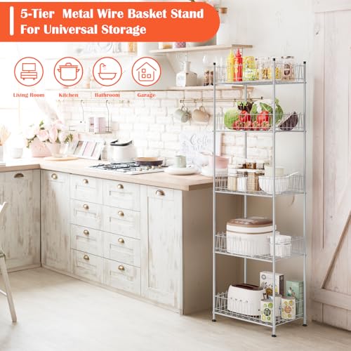 smusei 4 Tier Water Bottle Storage Rack Metal Water Bottle Organizer for Floor, Free Standing Bottled Water Holder Stand Beverage Pantry Drink Shelf Dispenser for Kitchen Pantry - Image 3