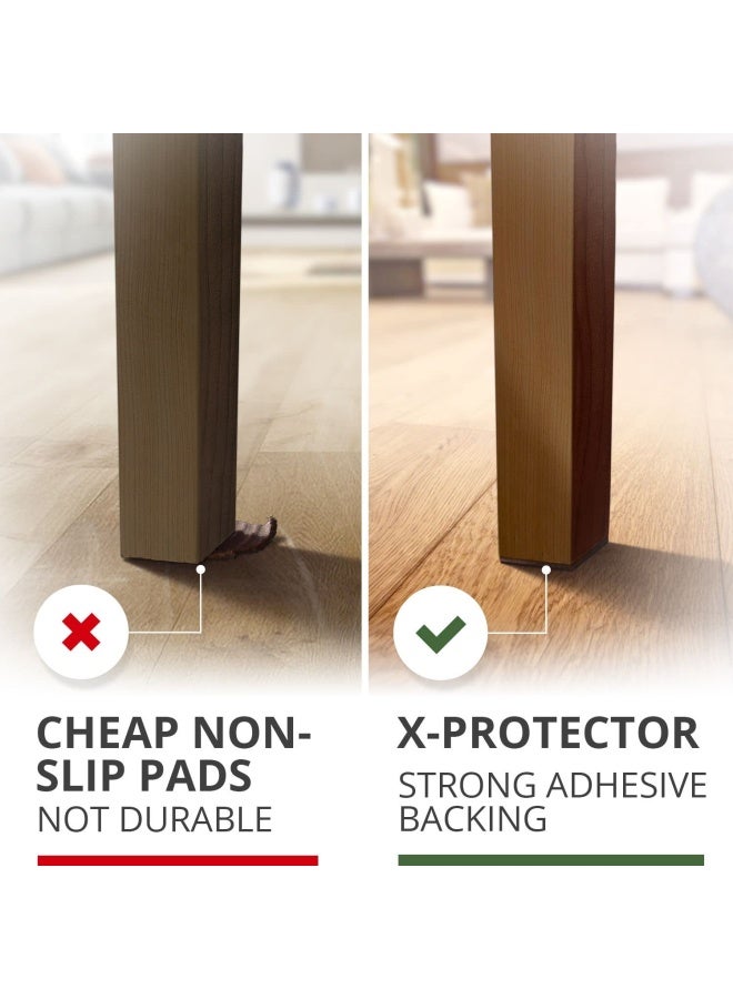 X-Protector 16 PCS 2" Non-Slip Furniture Pads X-Protector - Premium Furniture Grippers! Self-Adhesive Rubber Feet for Furniture Feet - Ideal Non-Skid Furniture Pads Floor Protectors to Keep Furniture in Place! - Image 4