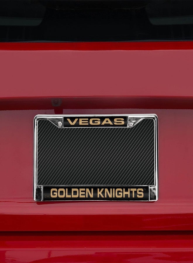 RICO Las Vegas Golden Knights NHL Chrome Metal (Set of 2) Laser License Plate Frame - Image 3