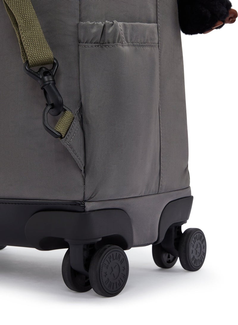 كيبلينغ حقيبة ظهر بعجلات كبيرة من زي نيوزيلندا بلون رمادي مع جيب للابتوب - Image 5