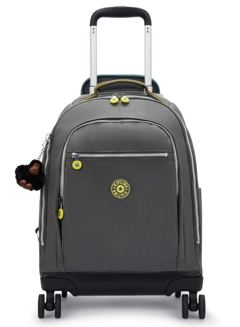 كيبلينغ حقيبة ظهر بعجلات كبيرة من زي نيوزيلندا بلون رمادي مع جيب للابتوب - Image 1