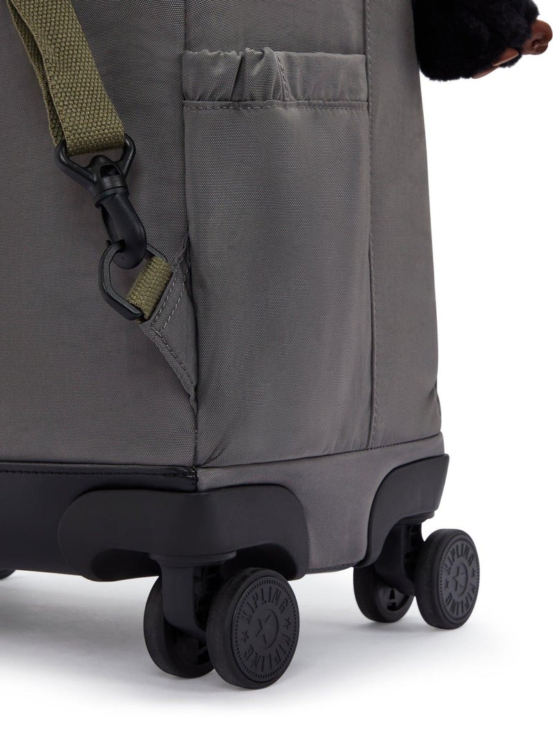 kipling new zea large wheeled backpack (with laptop compartment) - back to grey - Image 5
