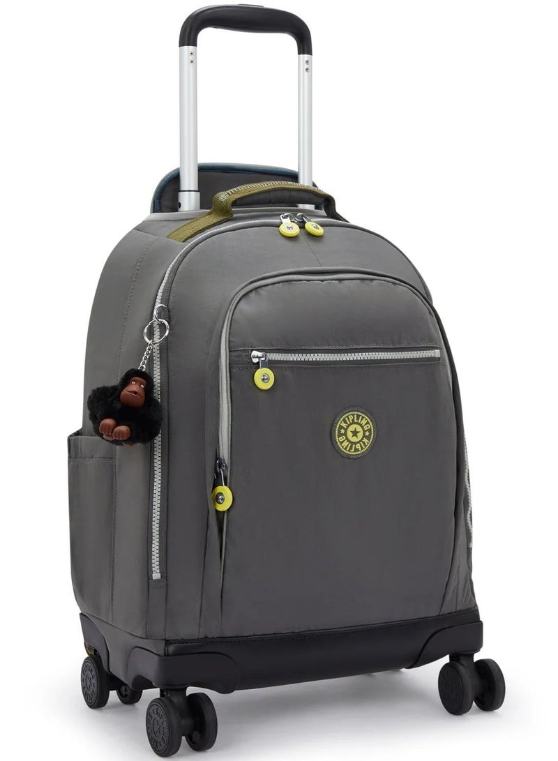 kipling new zea large wheeled backpack (with laptop compartment) - back to grey - Image 5