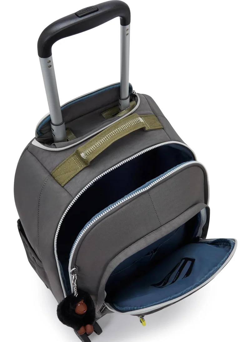 Kipling  new zea large wheeled backpack (with laptop compartment) - back to grey  | Best Price UAE