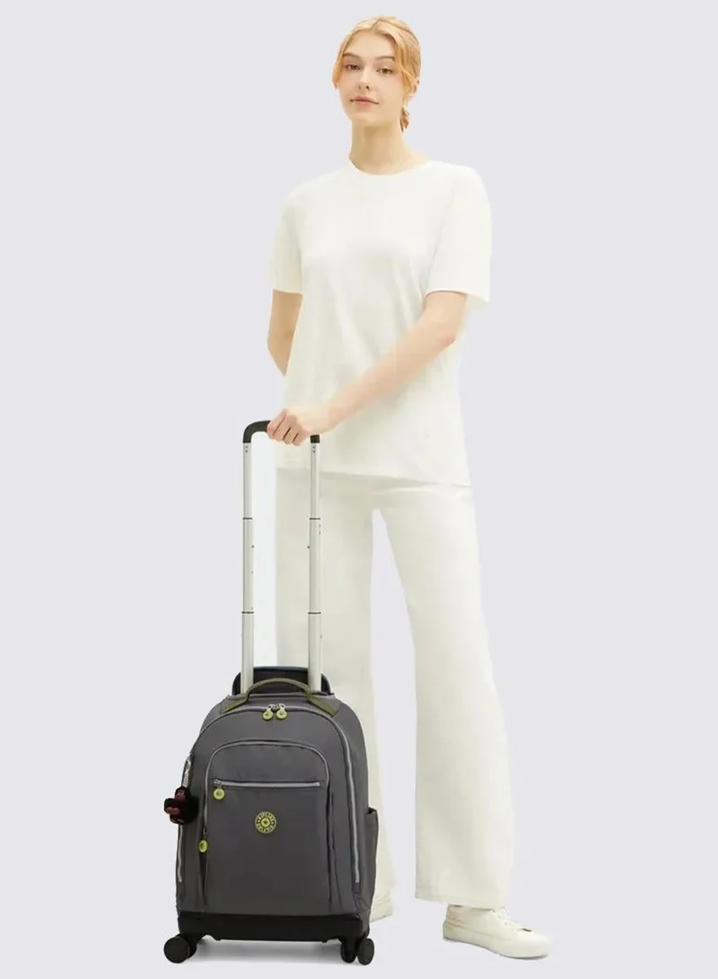 Kipling  new zea large wheeled backpack (with laptop compartment) - back to grey  | Best Price UAE