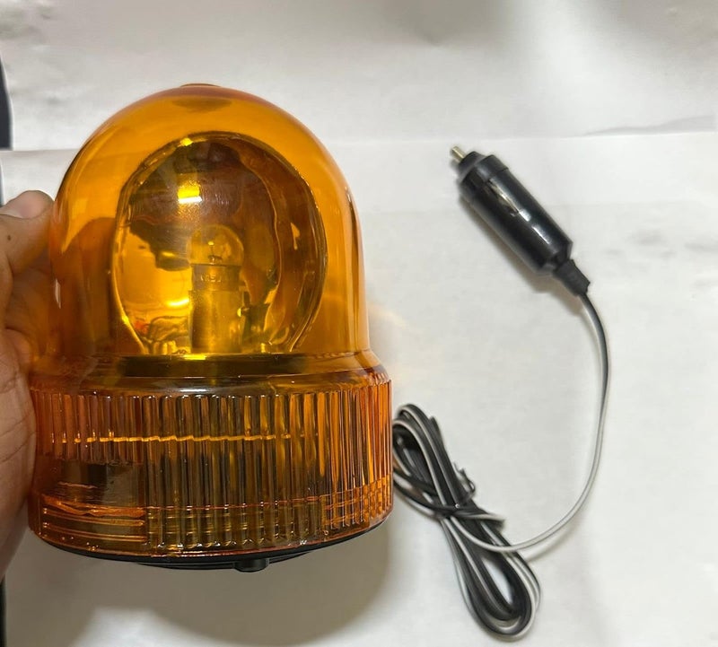 AUTO MT ضوء تحذيري دوار LED أصفر مع قاعدة مغناطيسية - Image 3