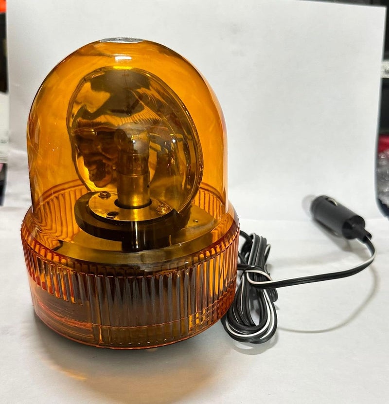 AUTO MT ضوء تحذيري دوار LED أصفر مع قاعدة مغناطيسية - Image 2