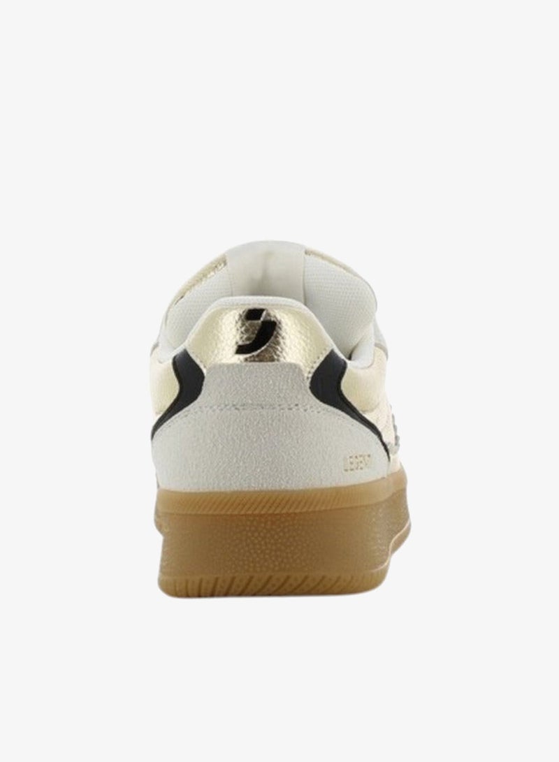SJ Women's Metallic Lace-Up Closure Sneakers - Image 4