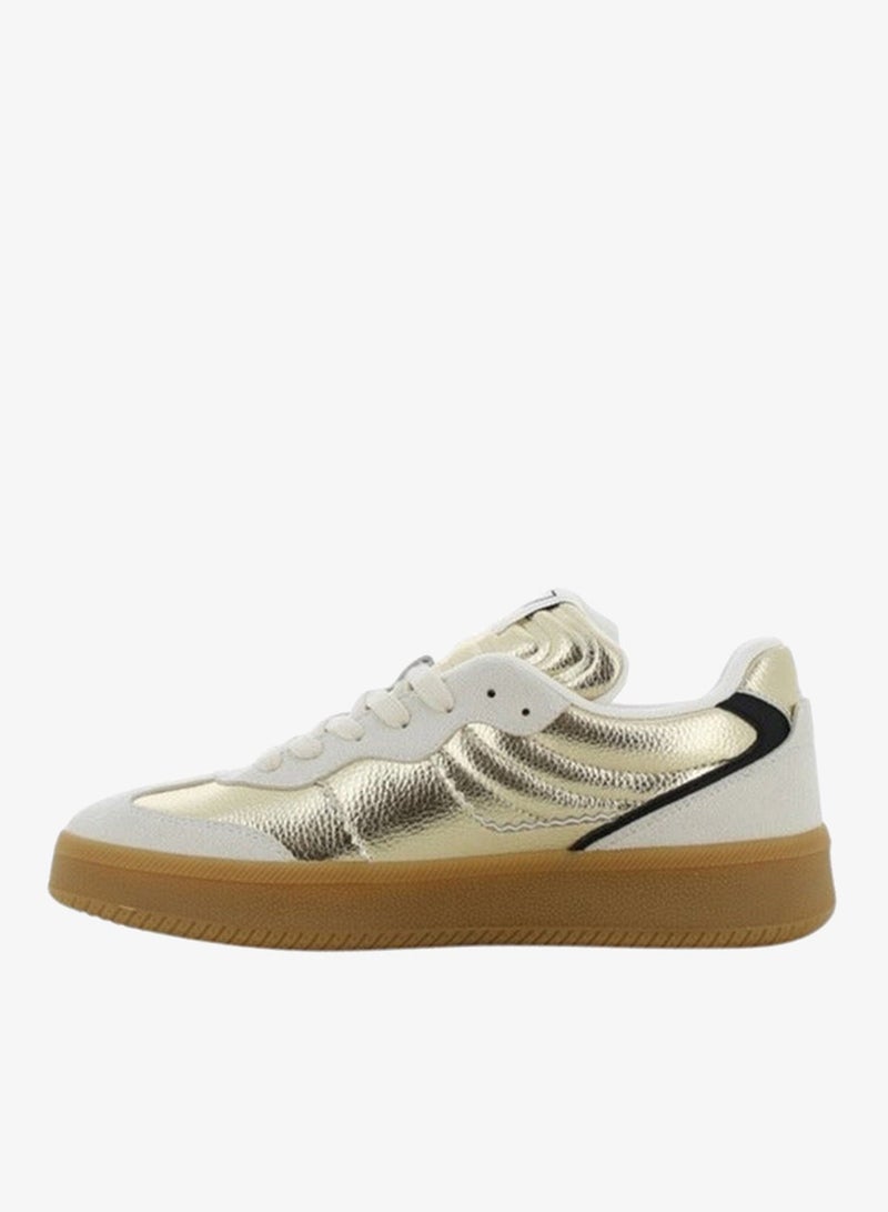 SJ Women's Metallic Lace-Up Closure Sneakers - Image 5