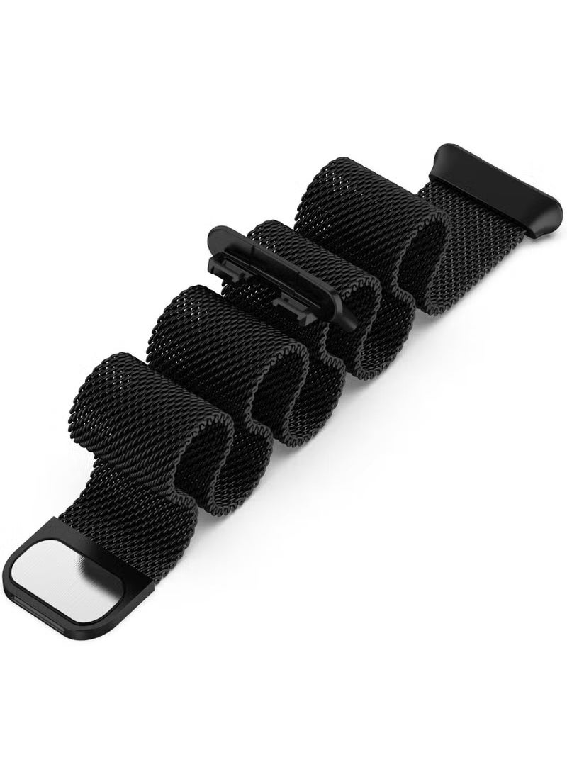 CoomBe - Stainless Steel Milanese Loop Band Watchband For HUAWEI Band 8/9 Black - Image 1