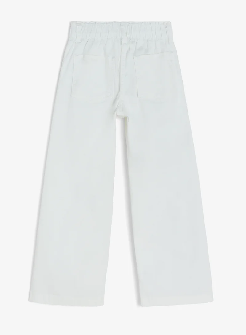 ريبلز مع نمشي Girls Wide Leg Jeans