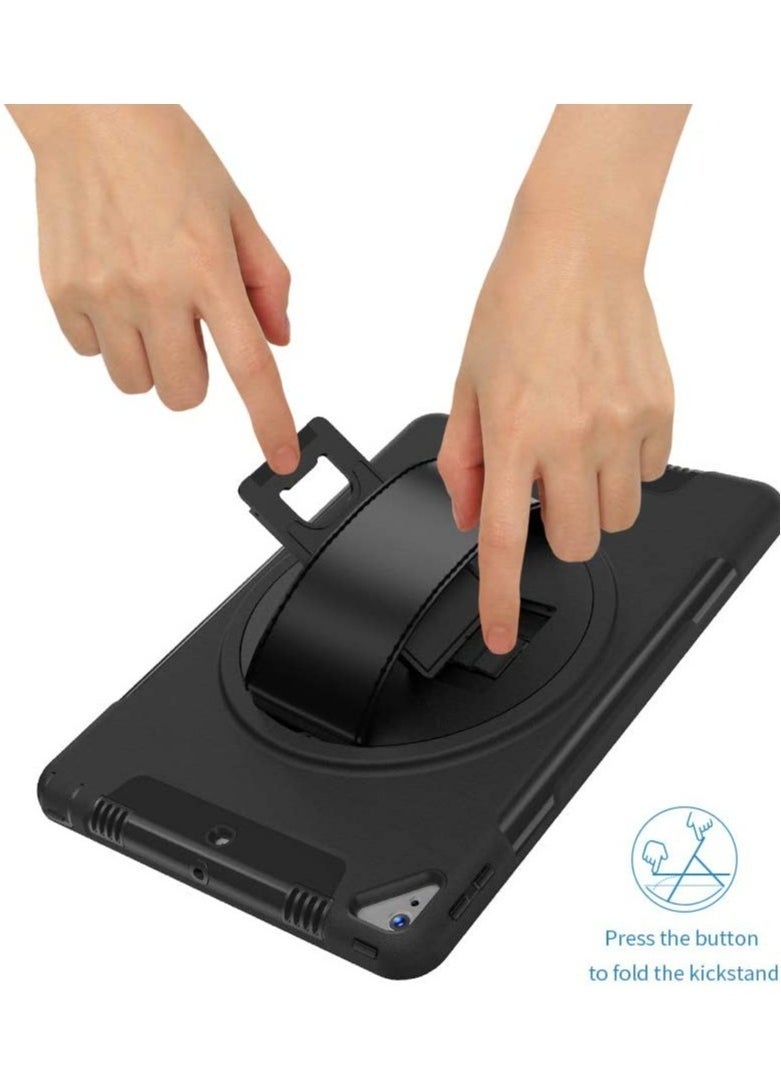 SmartGrist Case for iPad 10.2 inch, Shockproof, Impact Resistant Cover, iPad Rugged Case with Kickstand, Full Body Protective Cover for kids, Drop Protection, Blue. - Image 3