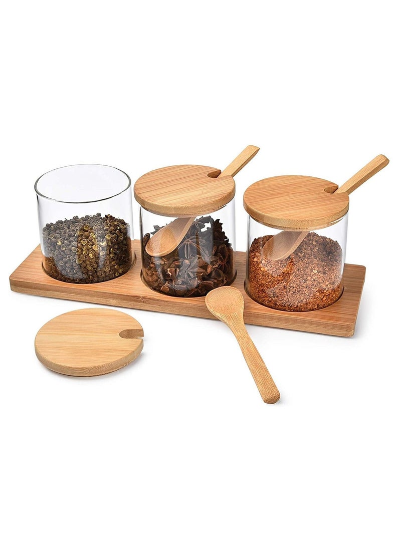 Spice Jar With Bamboo Lid Spoon and Bottom Base 3 Pcs Set - pzsku/Z4F6ED667D165C1812CD5Z/45/_/1732363351/5dc29819-5e69-414d-9fae-b4969e34827d