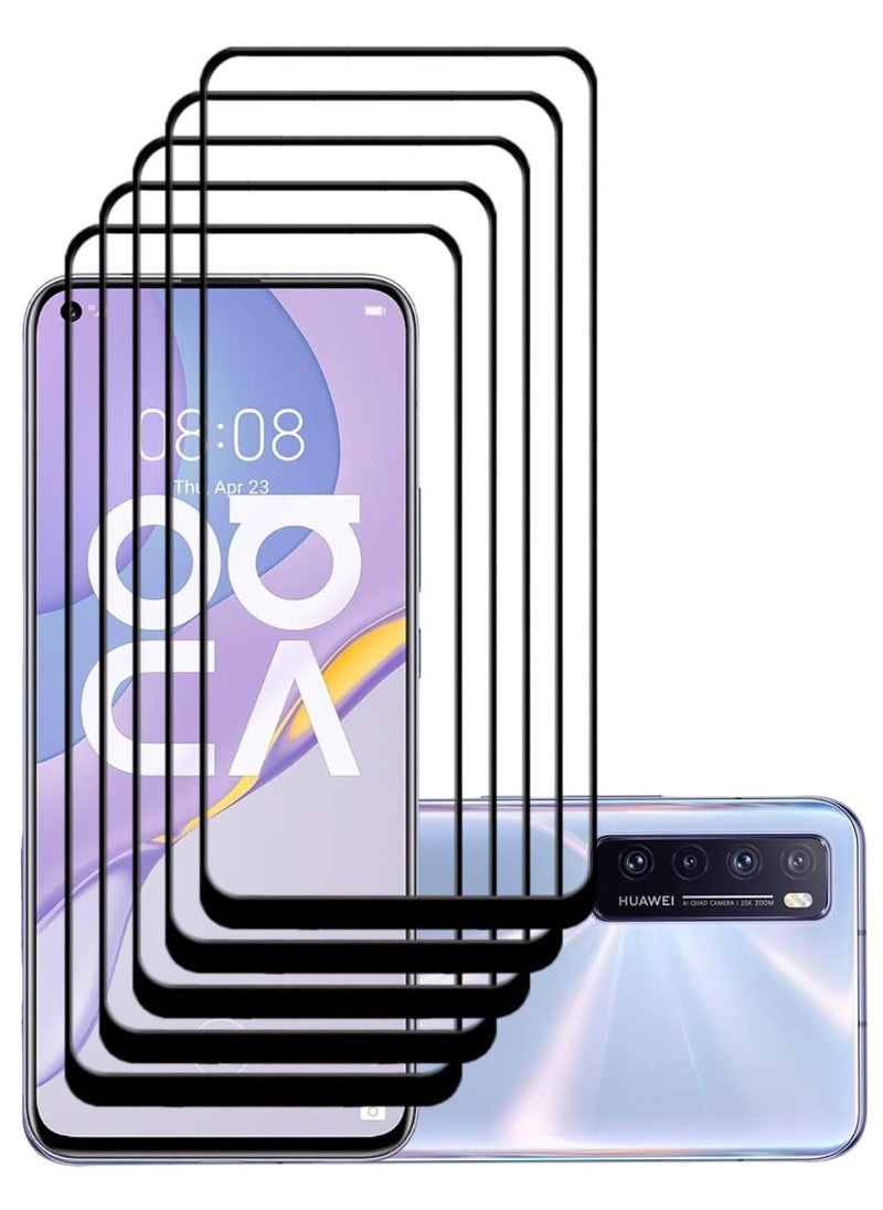 ACLIX 5 Pieces Antistatic ESD Dustproof Premium Quality High Definition Tempered Glass Screen Protector Designed For Huawei nova 7 5G - Image 1
