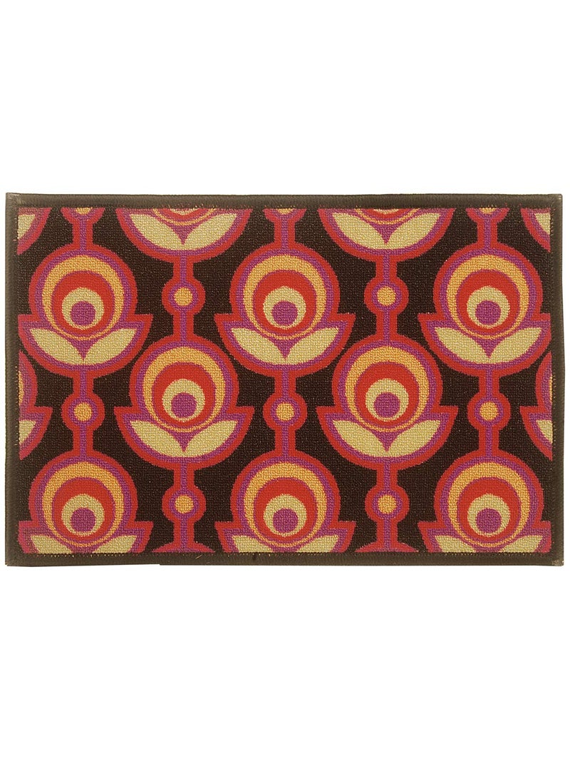 Bianca BIANCA Highly Durable Anti Slip Door Mat -1pc Medium Size (splender) | Highly Durable Non Slip Floor Mat Suitable for Entrance Door, Living Room, Bedroom and Kitchen - | Door Mat Abstract-Wine/Orange - Image 3