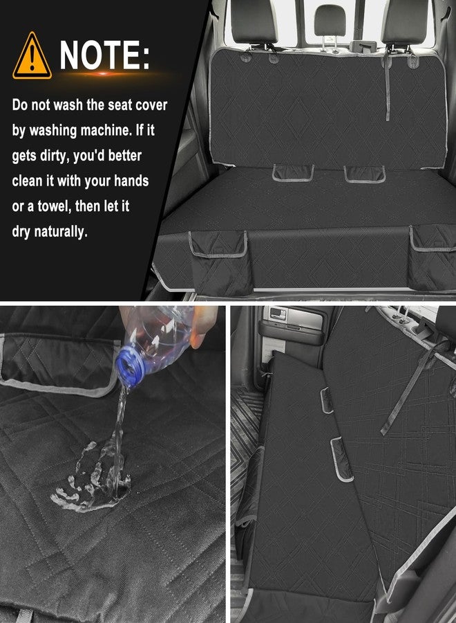 Kistrba Dog Car Seat Cover Compatible with Ford Maverick/Hyundai Santa Cruz, Waterproof Pet Bench Seat Cover for Back Seat, 600D Heavy Duty Scratch Proof Nonslip Truck Seat Covers for Dogs - Image 5
