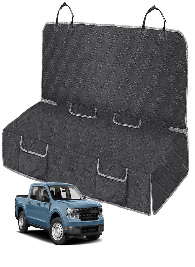 Kistrba Dog Car Seat Cover Compatible with Ford Maverick/Hyundai Santa Cruz, Waterproof Pet Bench Seat Cover for Back Seat, 600D Heavy Duty Scratch Proof Nonslip Truck Seat Covers for Dogs - Image 1
