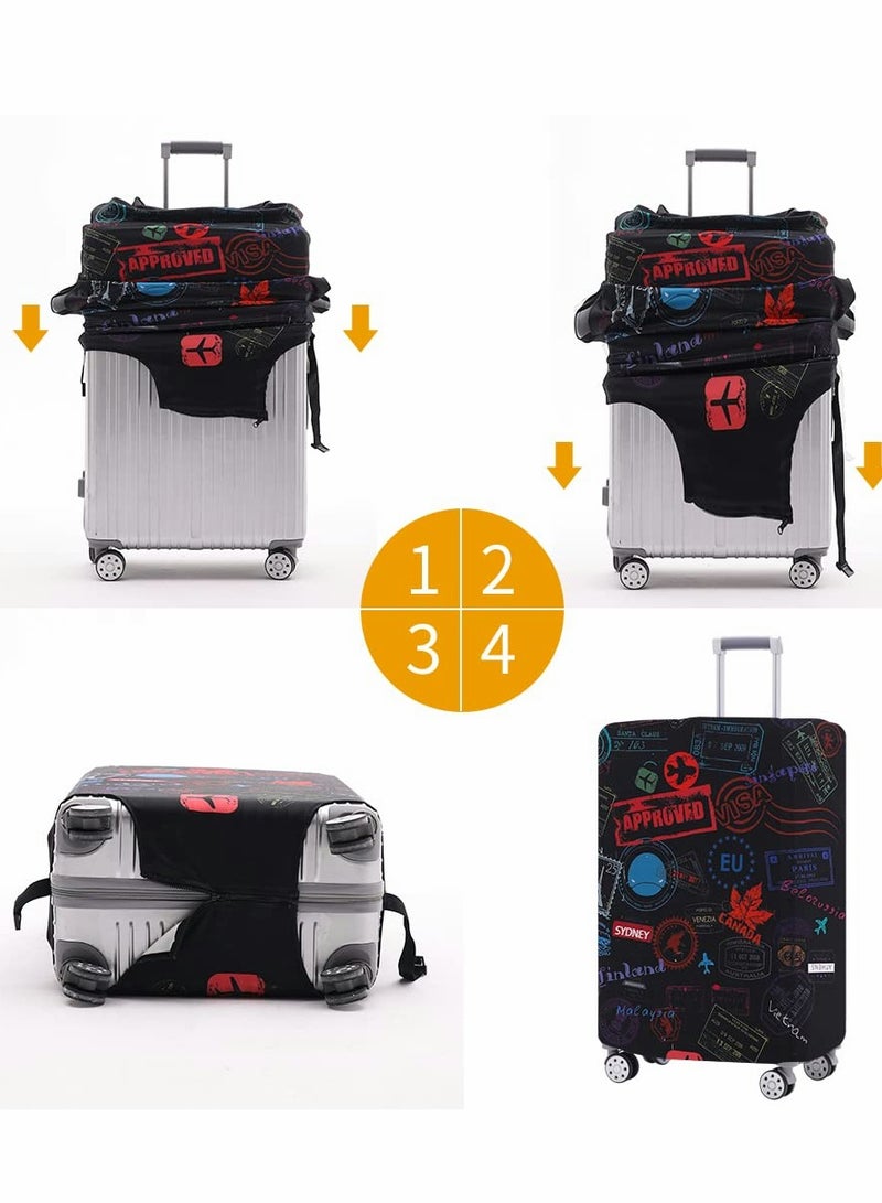 Washable Anti-Scratch Luggage Cover for 26-28 Inch Suitcases - Durable Protector for Travel - Image 4