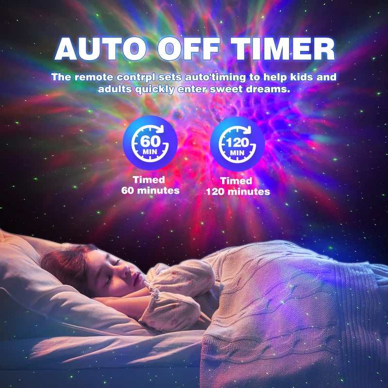 FSSQBFLC Astronaut Galaxy Projector, Star Projector Galaxy Light, Night Light for Kids, Nebula Ceiling LED Lamp, Room Decor, with Timer and Remote, Gifts for Birthdays - Image 4