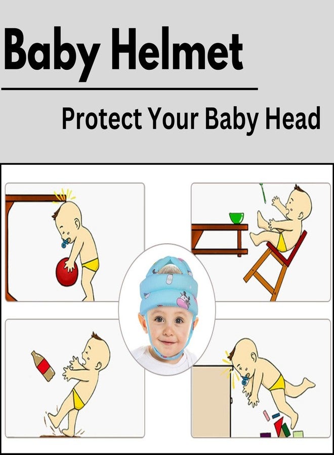 Laurant®Baby Safety Helmet for Crawling & Walking – Adjustable, Soft, and Comfortable Headgear for 6-24 Month Olds – Prevents Falls and Head Injuries (Blue) - Image 5
