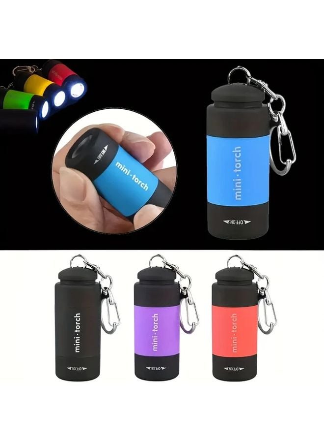 Black Mini Flashlight USB Rechargeable Keychain Ultra Bright Light For Camping Outdoor Home - Image 5
