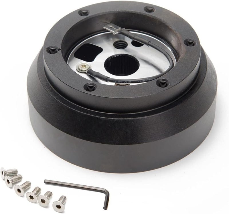 QASULER Steering Wheel 6-Hole Short Hub Adapter Kit - Image 1