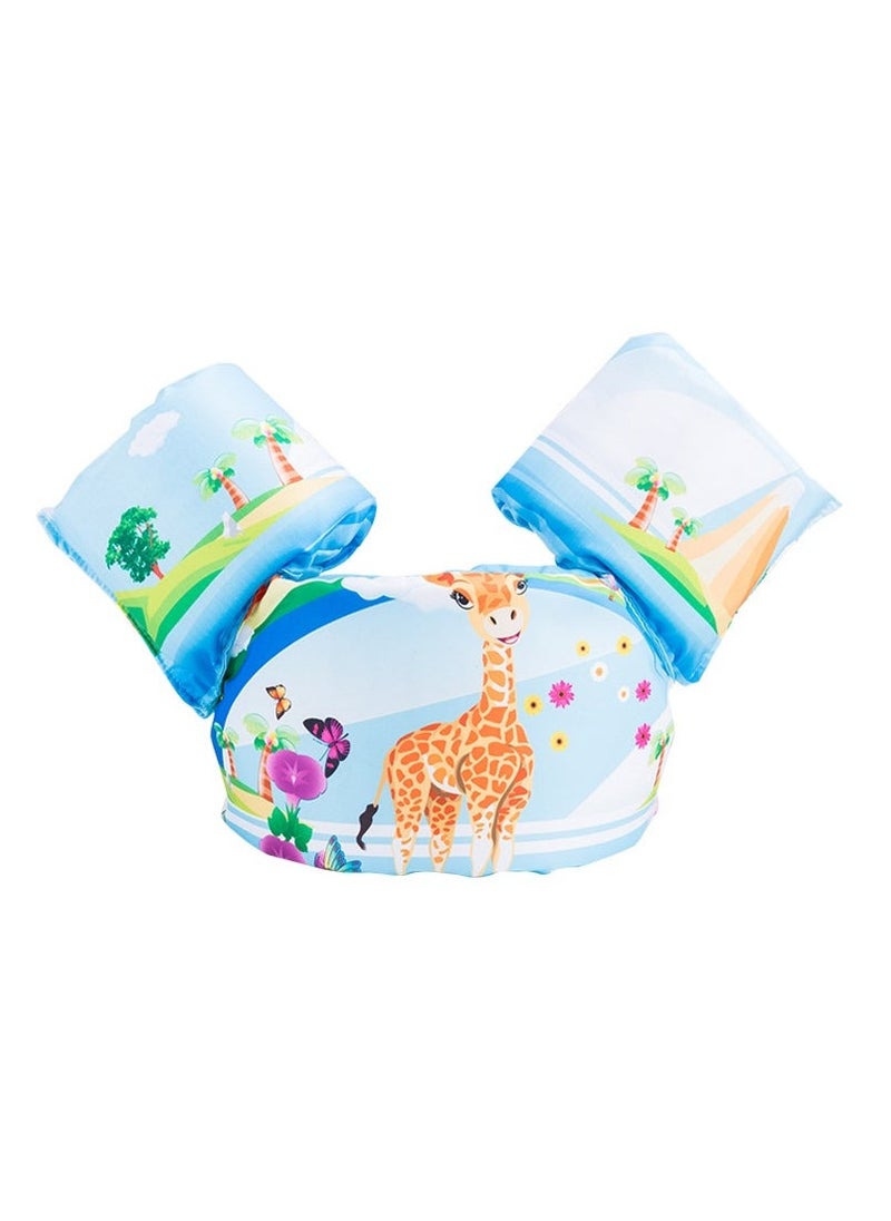 1 Pack Adjustable Arm Bands Kids Swim Vest, Toddler Swimming Float Vest, Baby Buoyancy Safety Swim Aid, Kids Learn to Swim Training Jacket for 30-55 lbs Kids Infant Child 2-6 Years - Image 1