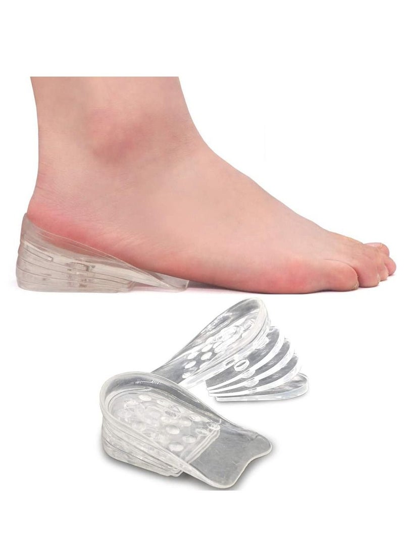KASTWAVE Height Increase Insoles, Adjustable 5-Layer Gel Height Increase Heel Insoles, Silicone Heel Cushion Inserts for Men and Women  - Image 1