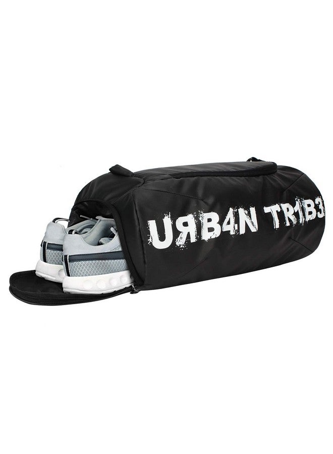 URBAN TRIBE حقيبة جيم URBAN TRIBE بسعة 23 لتر للرجال والنساء | حقيبة رياضية مع قسم للأحذية | تمارين، لياقة، رياضة | سوداء - Image 3