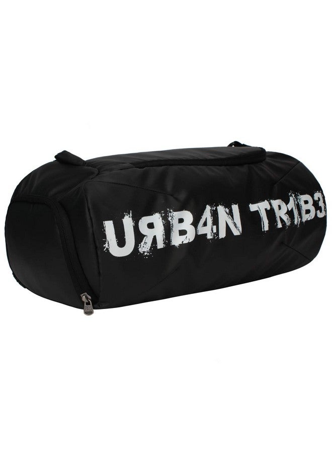 URBAN TRIBE حقيبة جيم URBAN TRIBE بسعة 23 لتر للرجال والنساء | حقيبة رياضية مع قسم للأحذية | تمارين، لياقة، رياضة | سوداء - Image 2