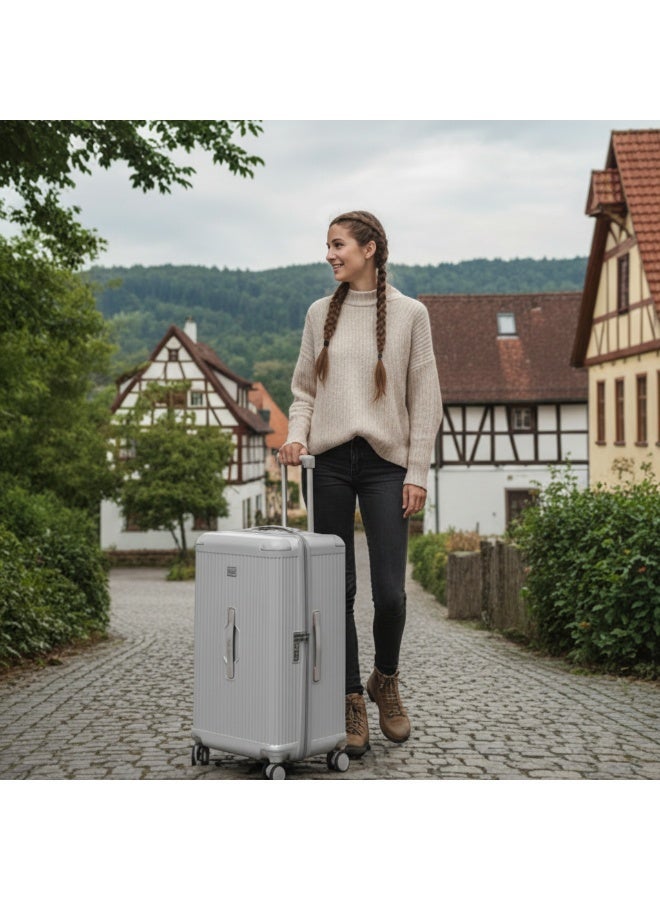 LIGHTGO 7672 22"+28" 2Pcs set luggage ,Beige color suitcase ,PC Suitcase ,Trunk case check in luggage ,with TSA travel case ,YKK zipper - Image 3