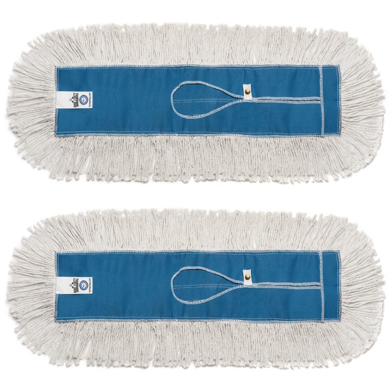 Nine Forty IndustrialGrade 18x5 Cotton Dust Mop Head Refills Perfect Replacement for Busy Home Gym Industrial and Commercial Spaces HeavyDuty Mop for Janitorial Housekeeping Needs 2 Pack - Image 3