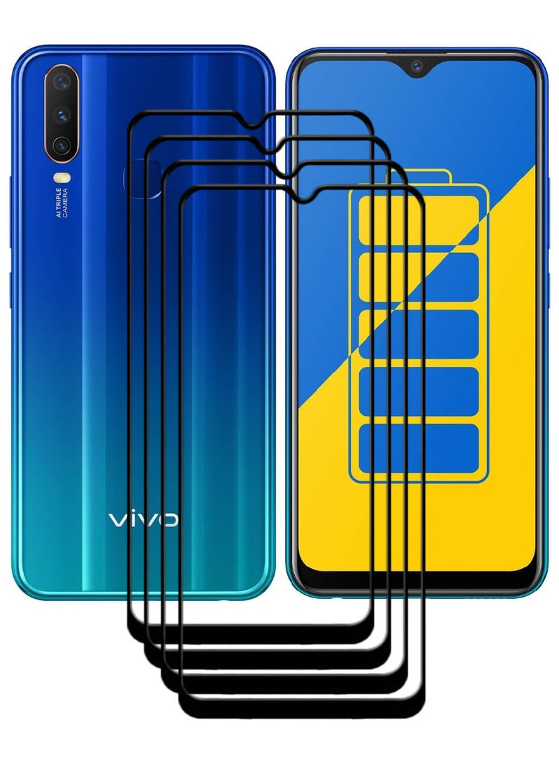 ACLIX 4 Pieces Antistatic ESD Dustproof Premium Quality High Definition Tempered Glass Screen Protector Designed For vivo Y15 - Image 1