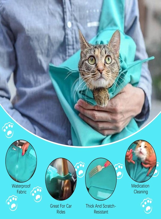 QiFind Cat Carrier Pouch Cozy Comfort Carrier, Anti-Scratching Cat Carrier Pouch Bag Nail Trimming Restraint Bag Medication, Administration,Grooming, 1PC - Image 4