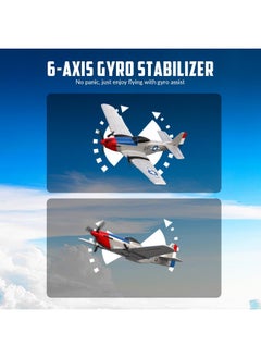 VOLANTEXRC VOLANTEXRC RC Plane 3 Channel Remote Control Airplane Fighter Toys, 2.4GHz 6-axis Gyro Stabilizer RTF Glider Aircraft Plane, Easy to Fly for Adults Kids Beginners Boys (76207 RTF)  - Image 3