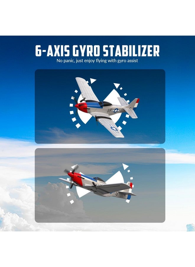 VOLANTEXRC VOLANTEXRC RC Plane 3 Channel Remote Control Airplane Fighter Toys, 2.4GHz 6-axis Gyro Stabilizer RTF Glider Aircraft Plane, Easy to Fly for Adults Kids Beginners Boys (76207 RTF) - Image 3