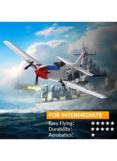 VOLANTEXRC VOLANTEXRC RC Plane 3 Channel Remote Control Airplane Fighter Toys, 2.4GHz 6-axis Gyro Stabilizer RTF Glider Aircraft Plane, Easy to Fly for Adults Kids Beginners Boys (76207 RTF)  - Image 2