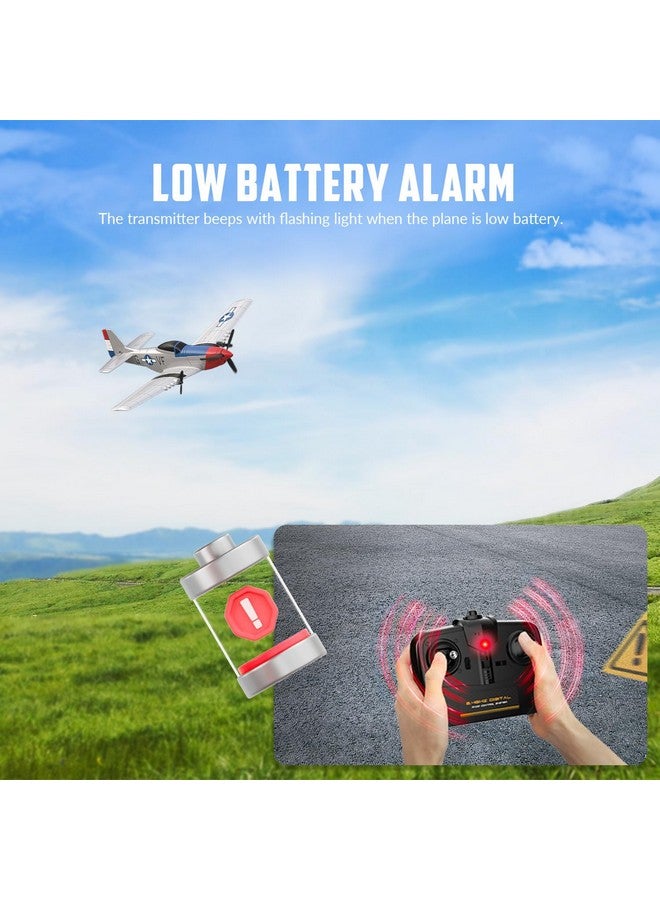 VOLANTEXRC VOLANTEXRC RC Plane 3 Channel Remote Control Airplane Fighter Toys, 2.4GHz 6-axis Gyro Stabilizer RTF Glider Aircraft Plane, Easy to Fly for Adults Kids Beginners Boys (76207 RTF) - Image 5
