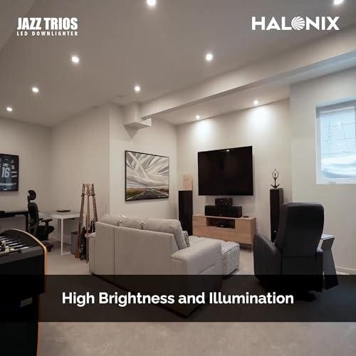 Halonix 18W Jazz Multi-Color 3 in 1 Ceiling Light | Cutout-6 inch| Recessed Ceiling Light | Led Recessed Downlighter | Color-White,Off White,Yellow| Pack 10 - Image 2